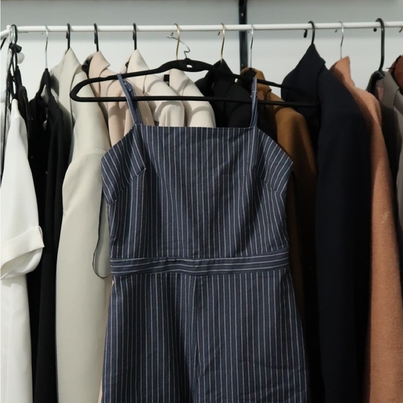 Pinstripe Romper - Picture 2 of 5